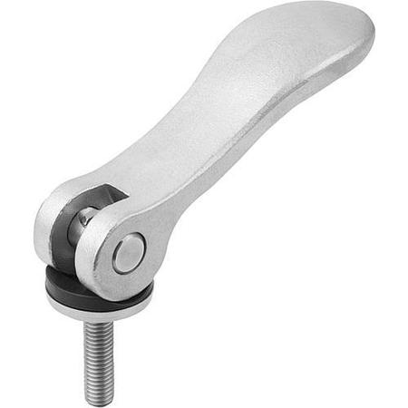 KIPP Cam Levers with external thread, all stainless steel, metric K0645.2512310X30